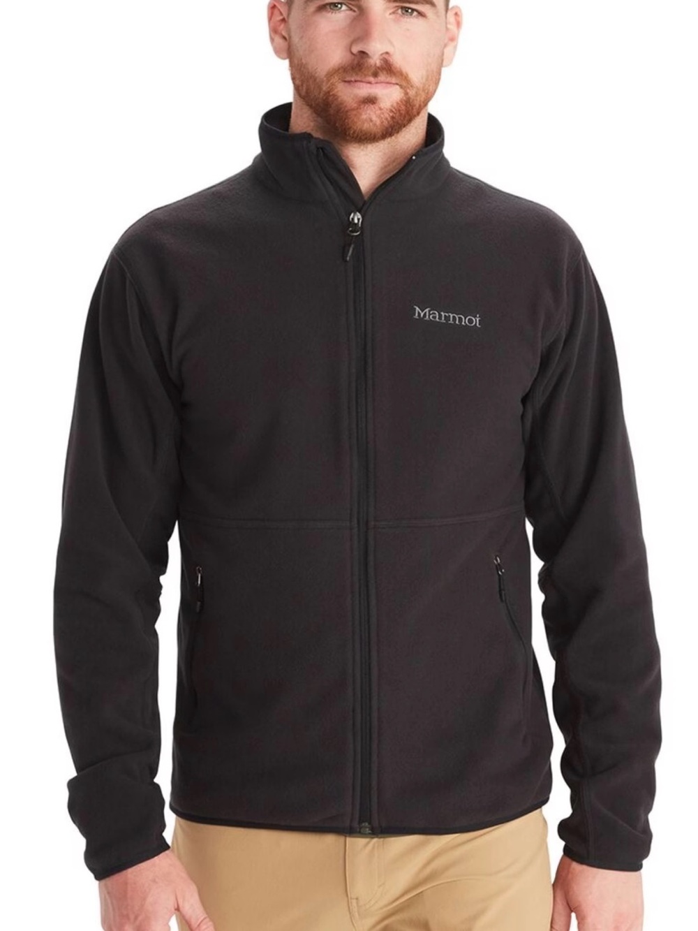 Marmot Black Full-Zip Polar Fleece Jacket
